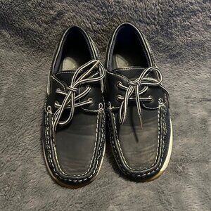 Boys XRay Boat Shoes Navy Blue White Comfortable Size 13